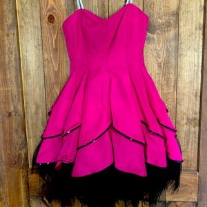 Pink formal, cocktail, prom, homecoming dress